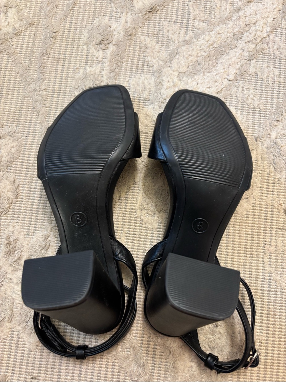 a new day Black Open-Toe Block Heel - Picture 3 of 4
